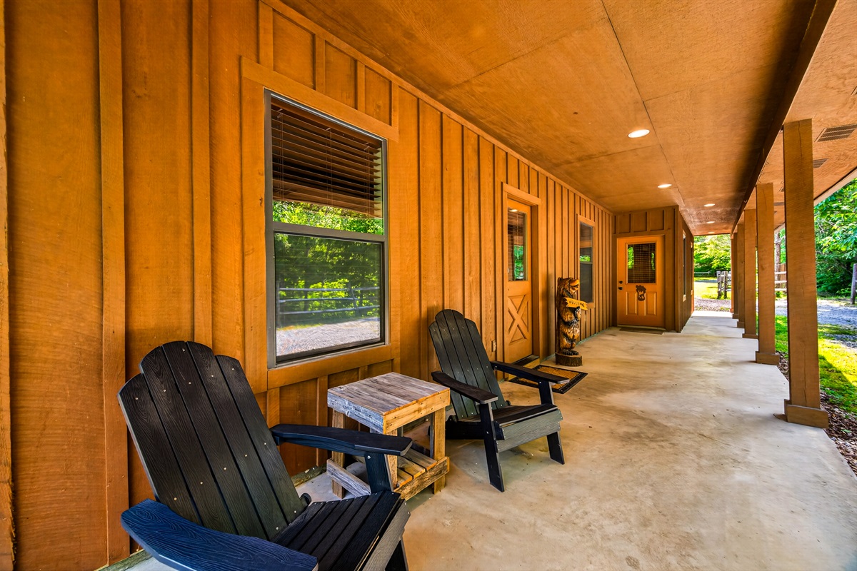 Front Porch and Entry to Ground Level