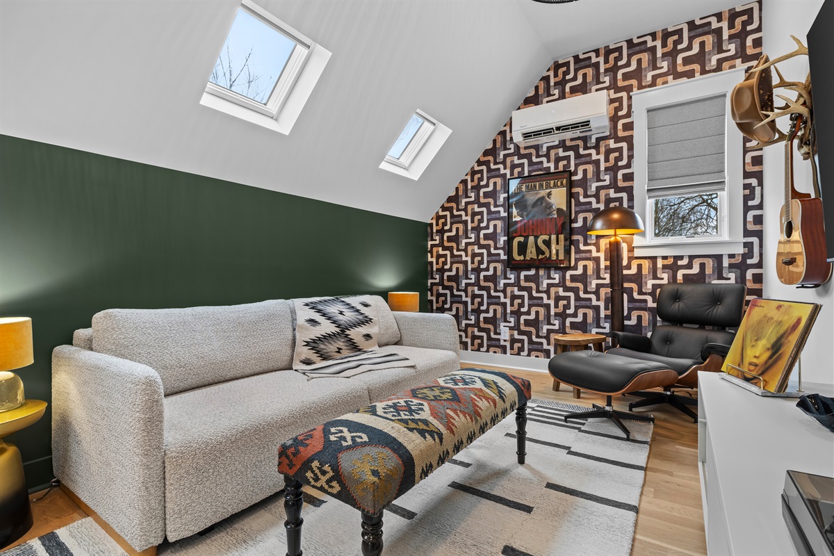 A design-forward retreat with layered textures, warm lighting, and a distinctly East Nashville feel.