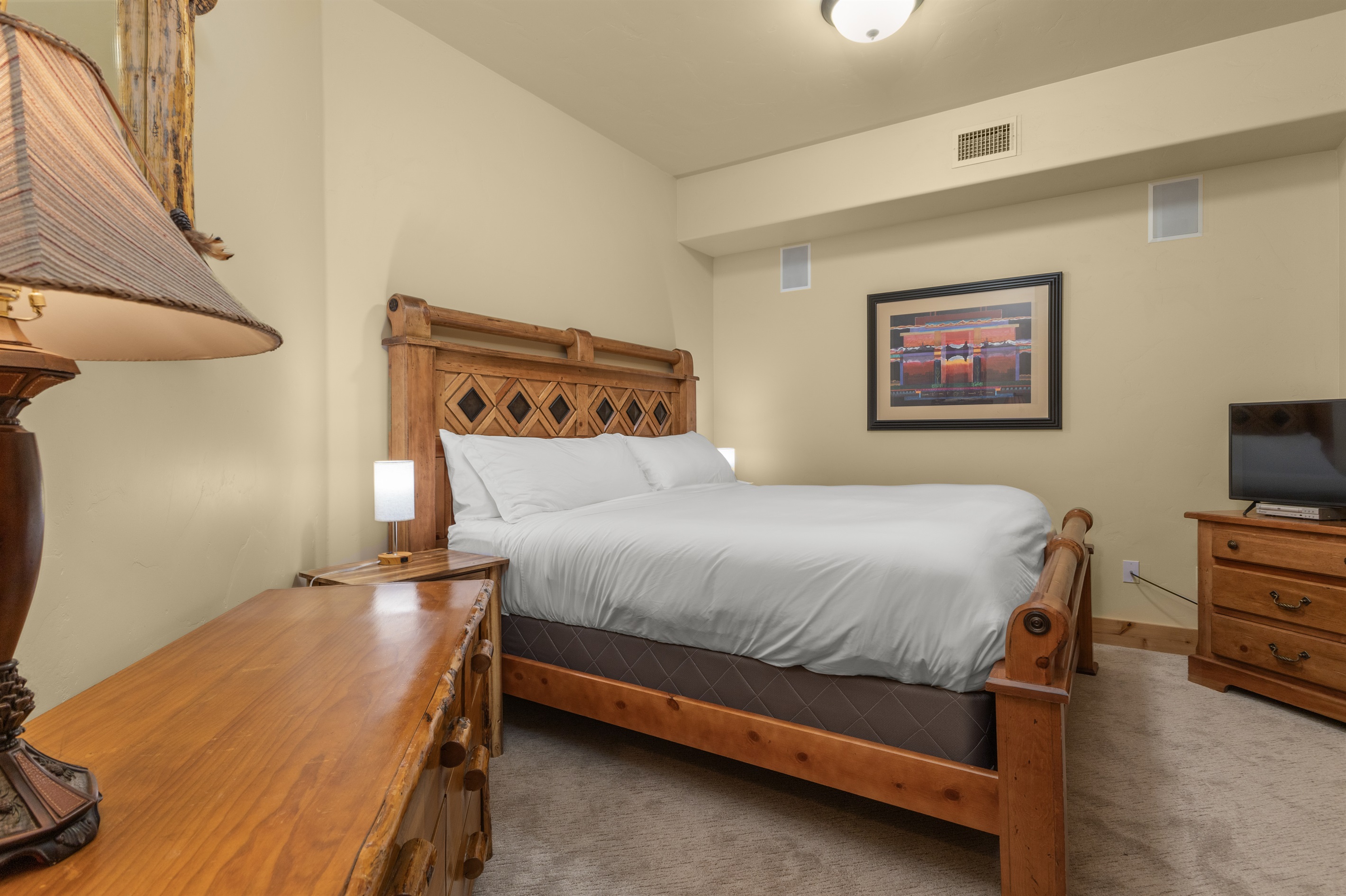 King Bedroom #2 with HDTV