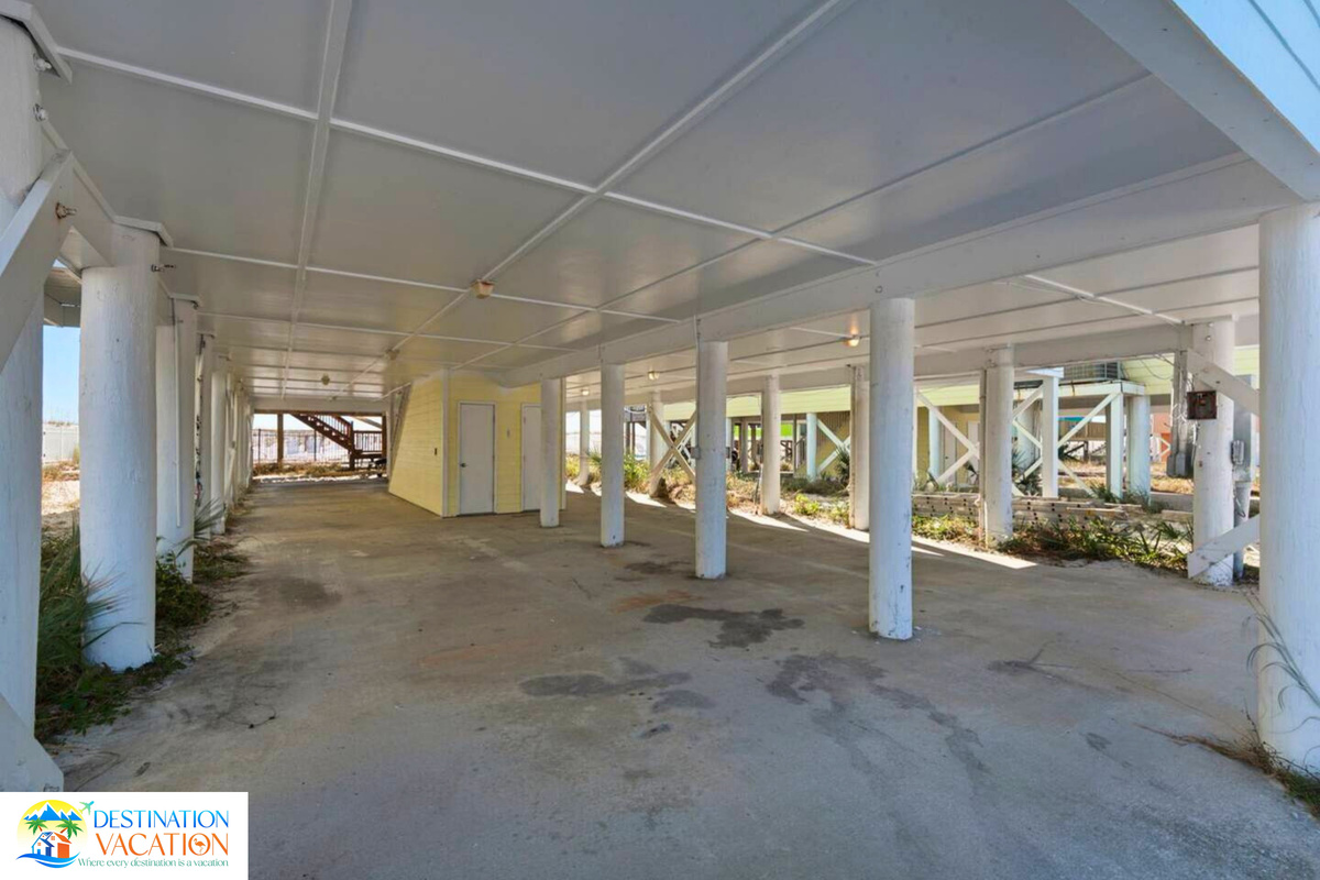 Covered parking adds comfort to every coastal getaway.