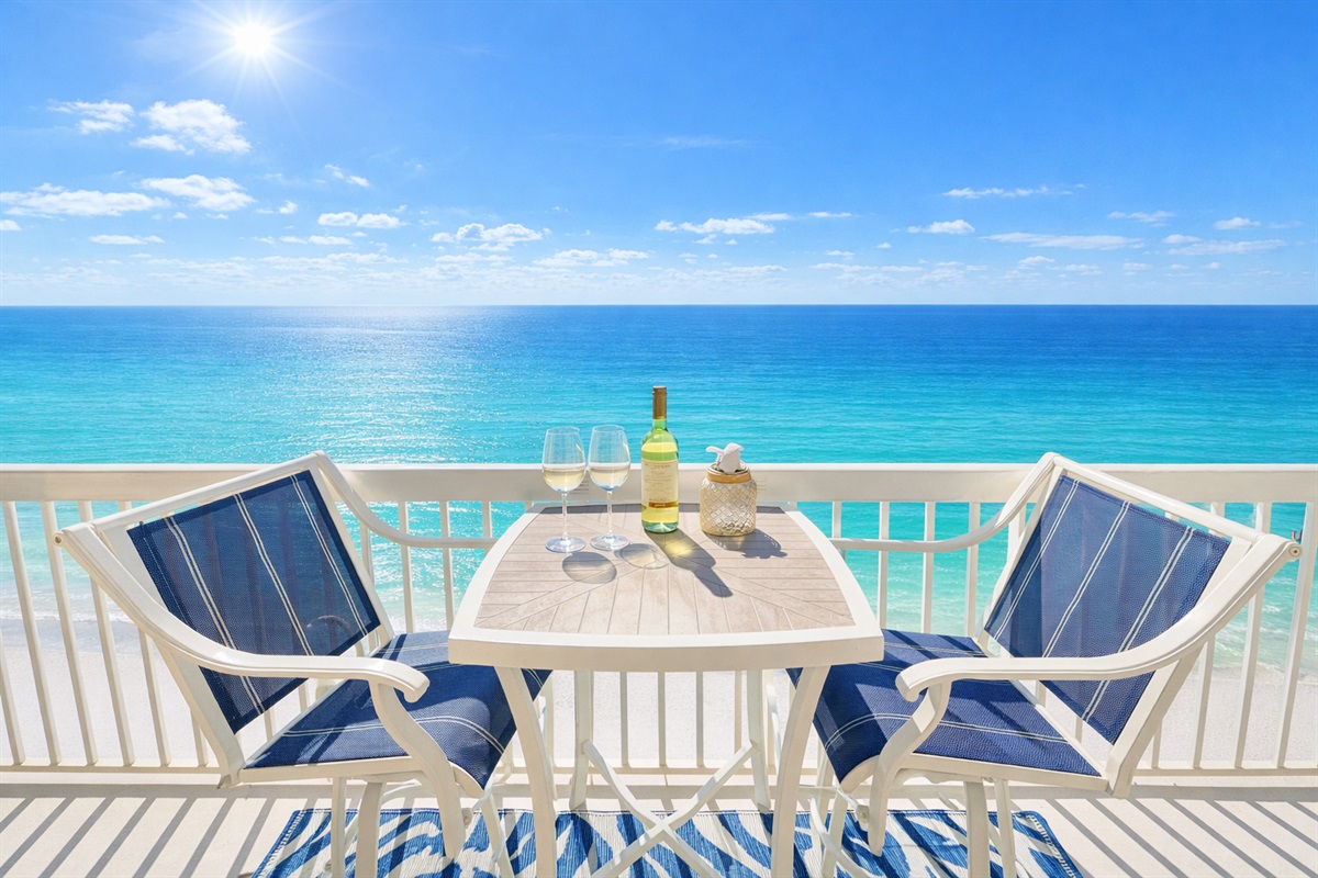 Incredible views of the ocean from your private balcony!