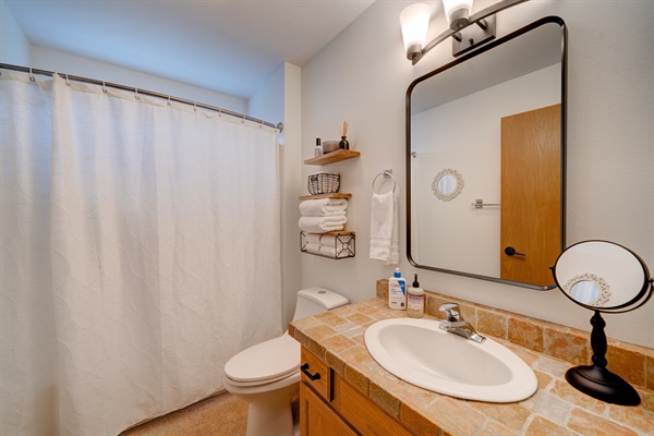 Fresh towels and thoughtful amenities for a spa-like experience during your stay.