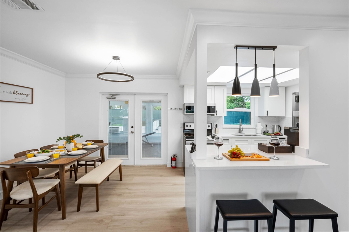This kitchen strikes the perfect balance of design and function with modern finishes and easy flow.