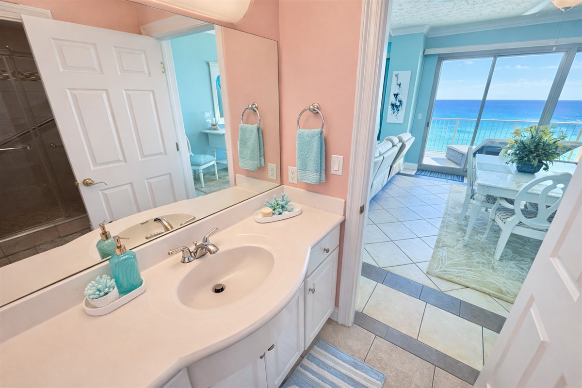 Jack and Jill Bathroom that connects to Bedroom #2