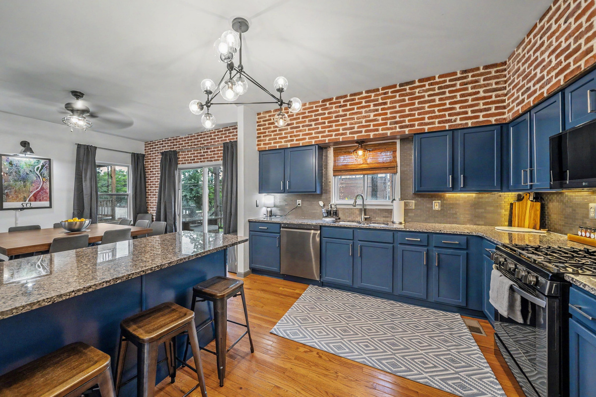 Fully equipped kitchen with everything needed for family meals and group gatherings.