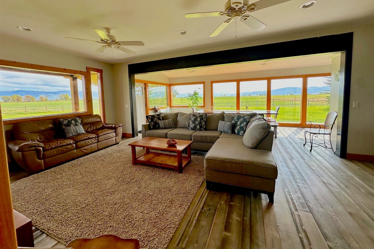 Unit A - family room with breathtaking views.