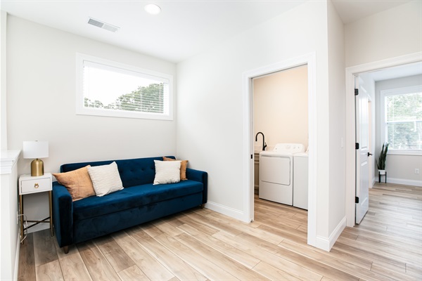 Upstairs Hallway with Pull out Couch
