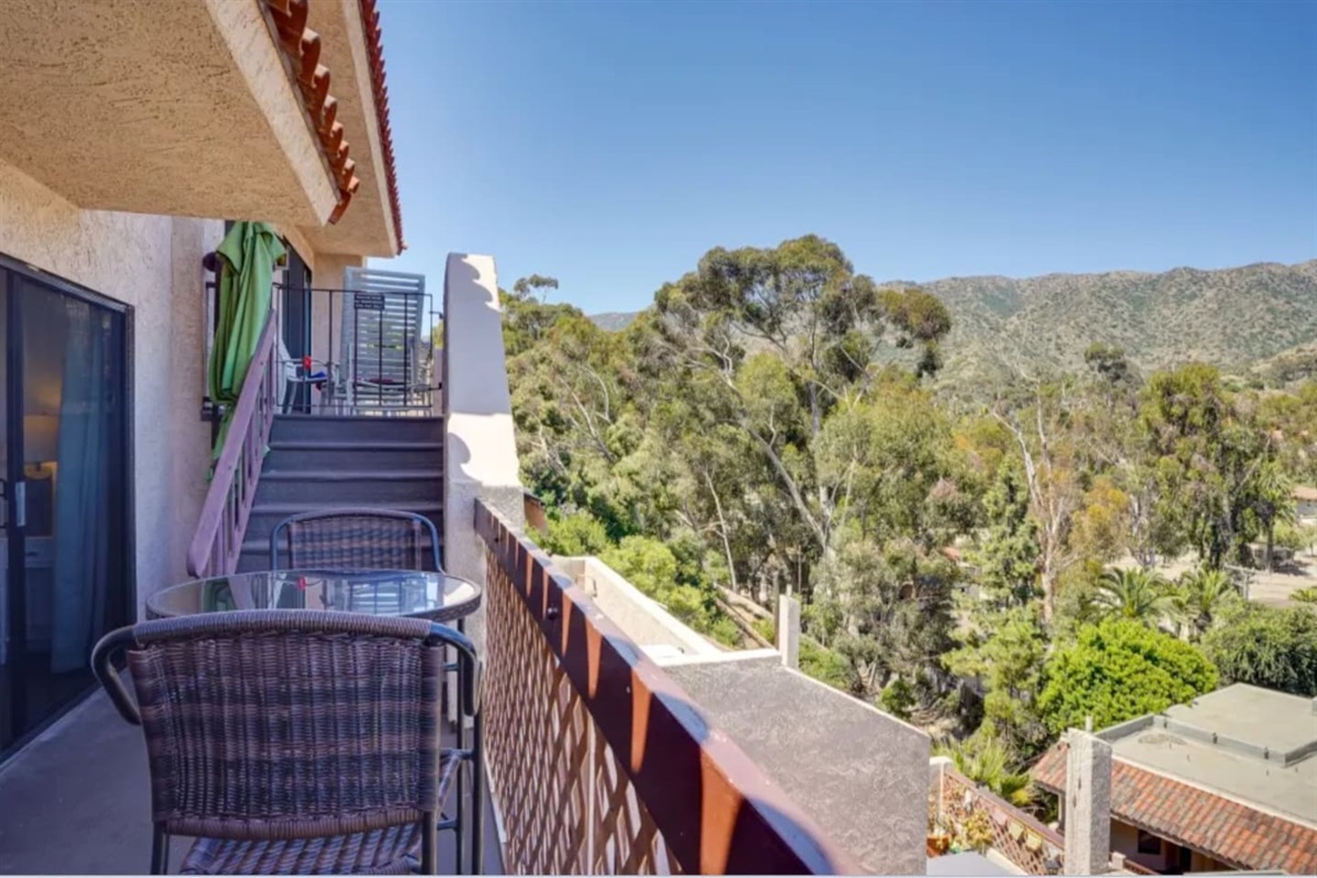 Balcony and outdoor seating