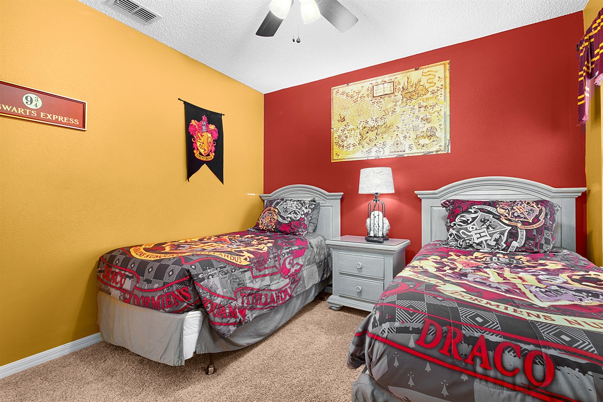 Fun décor in all themed rooms!