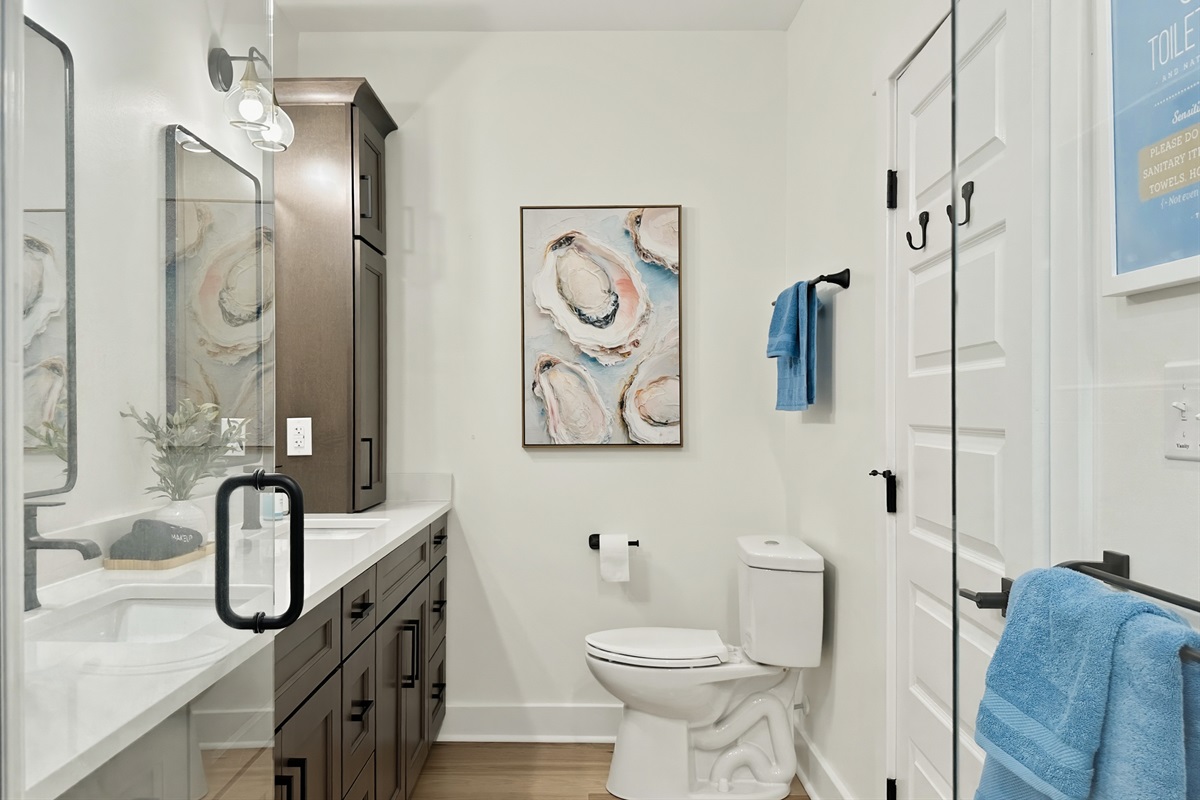 With all towels, including make-up towels, readily stocked.