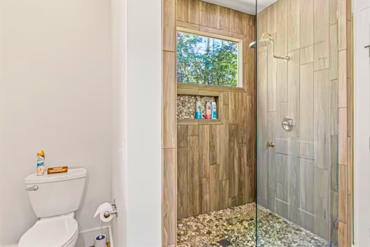 Custom Walk in Shower in the Ensuite Bathroom