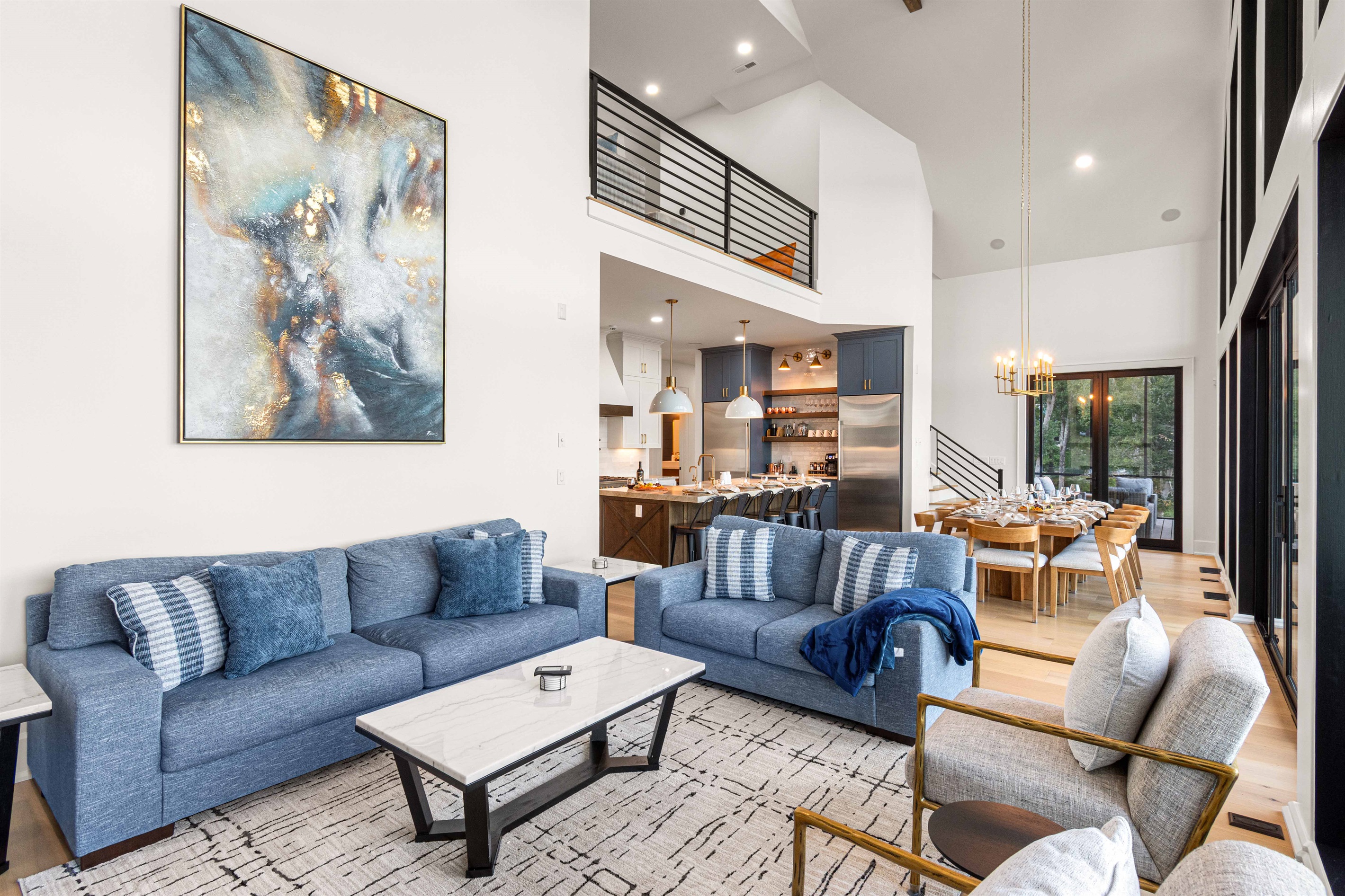 Main floor living room and dinning room