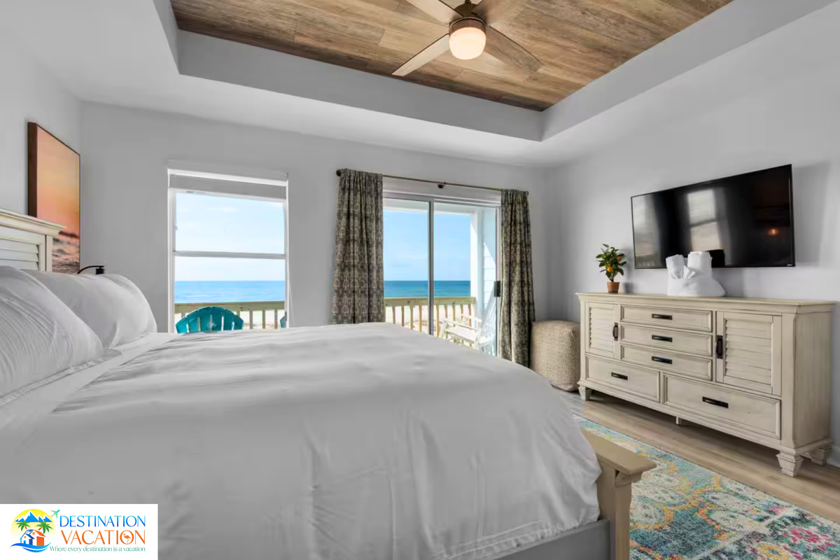 Coastal comfort shines through every thoughtful bedroom detail.
