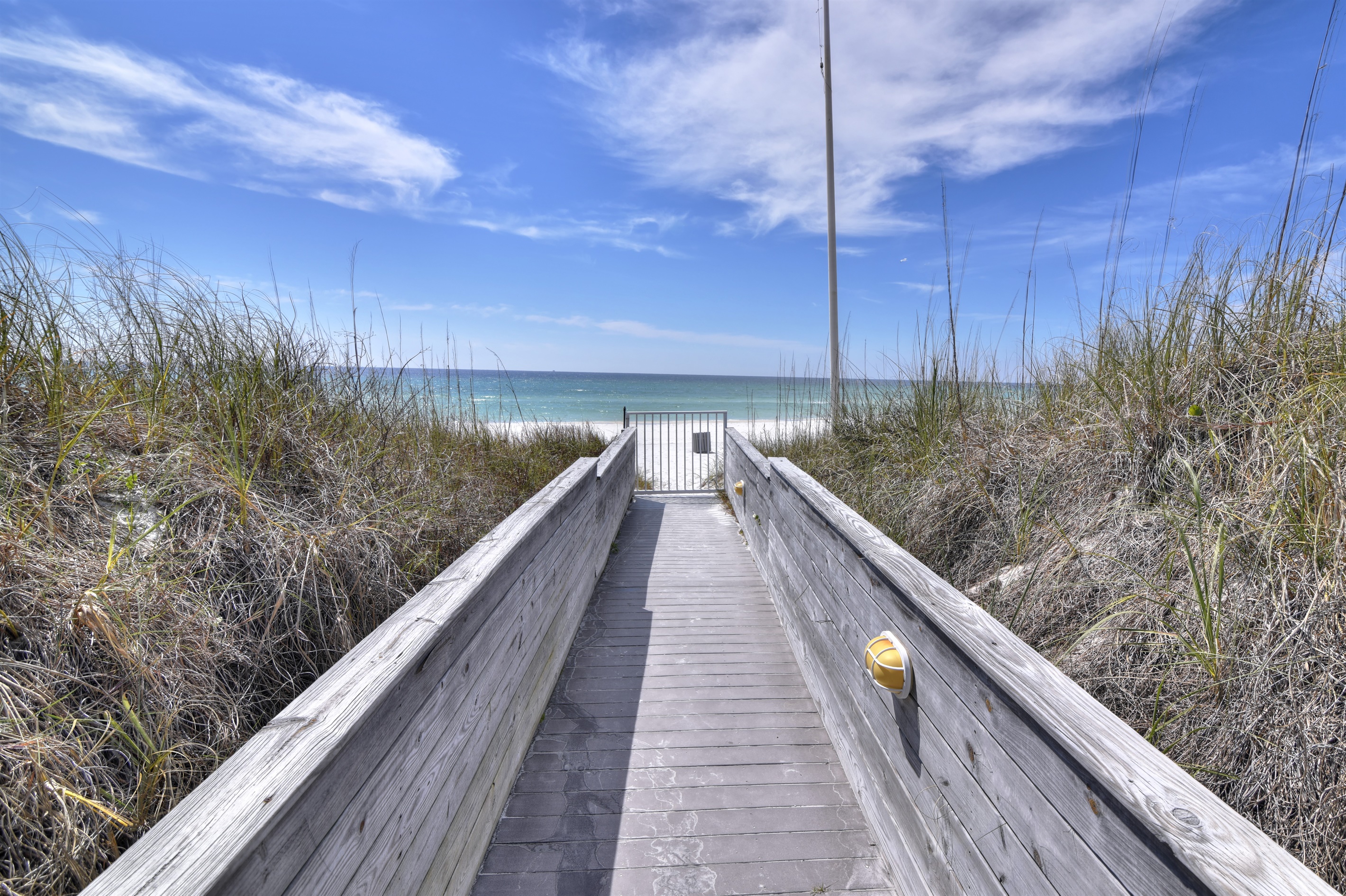 Pathway to our 1500 feet of private beach