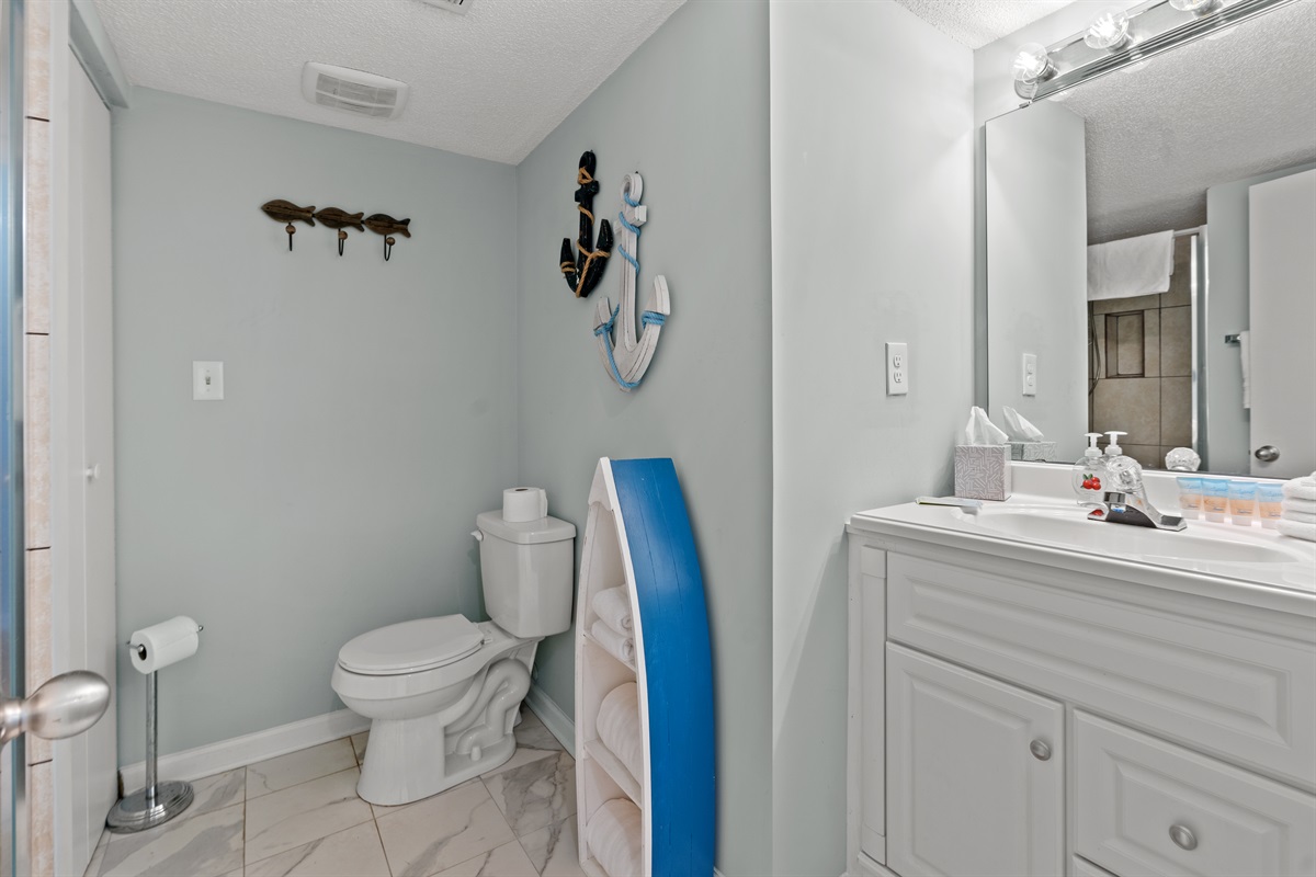 2nd Bathroom with stand alone shower