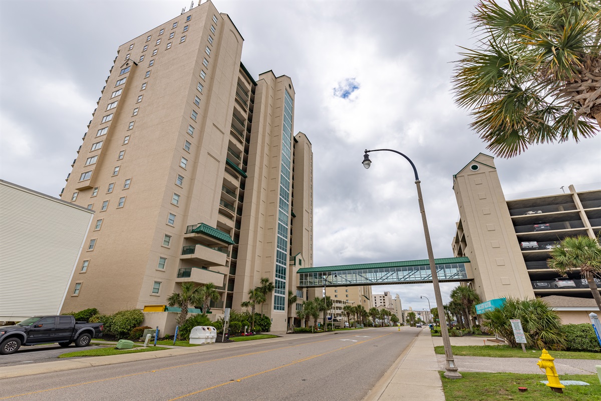 Covered Walkway from Garage to Building