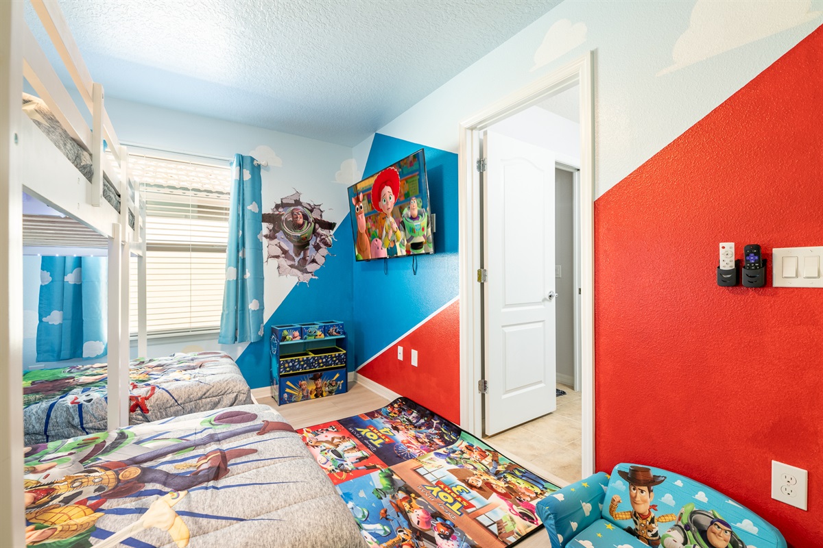 Also features a 55 inch tv