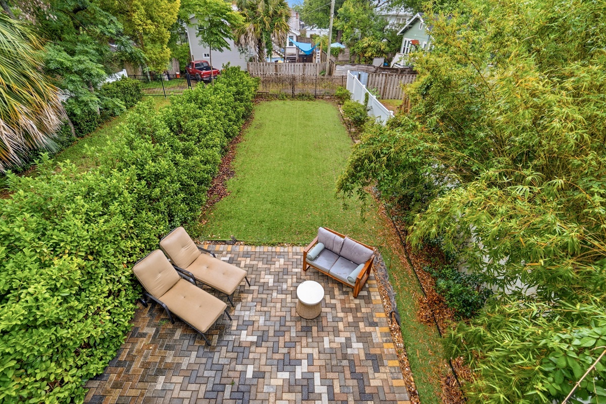Beautiful private back yard