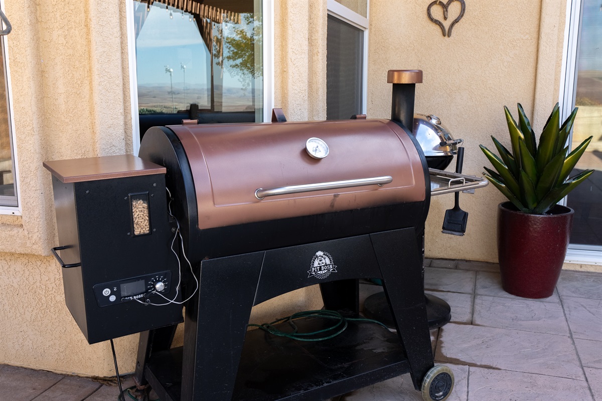 Smoker and electric grill for guest use.