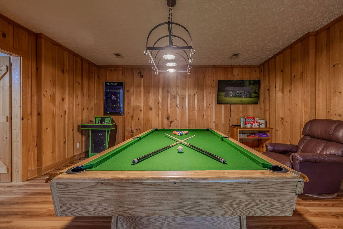 Challenge your family or friends to a game of pool, enjoy classic arcade games, or gather around for board games and cards.