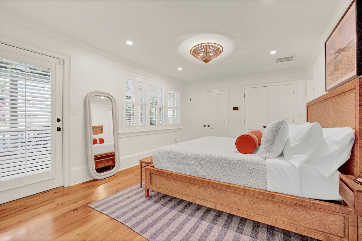 Primary suite at the back of the house with a private bathroom