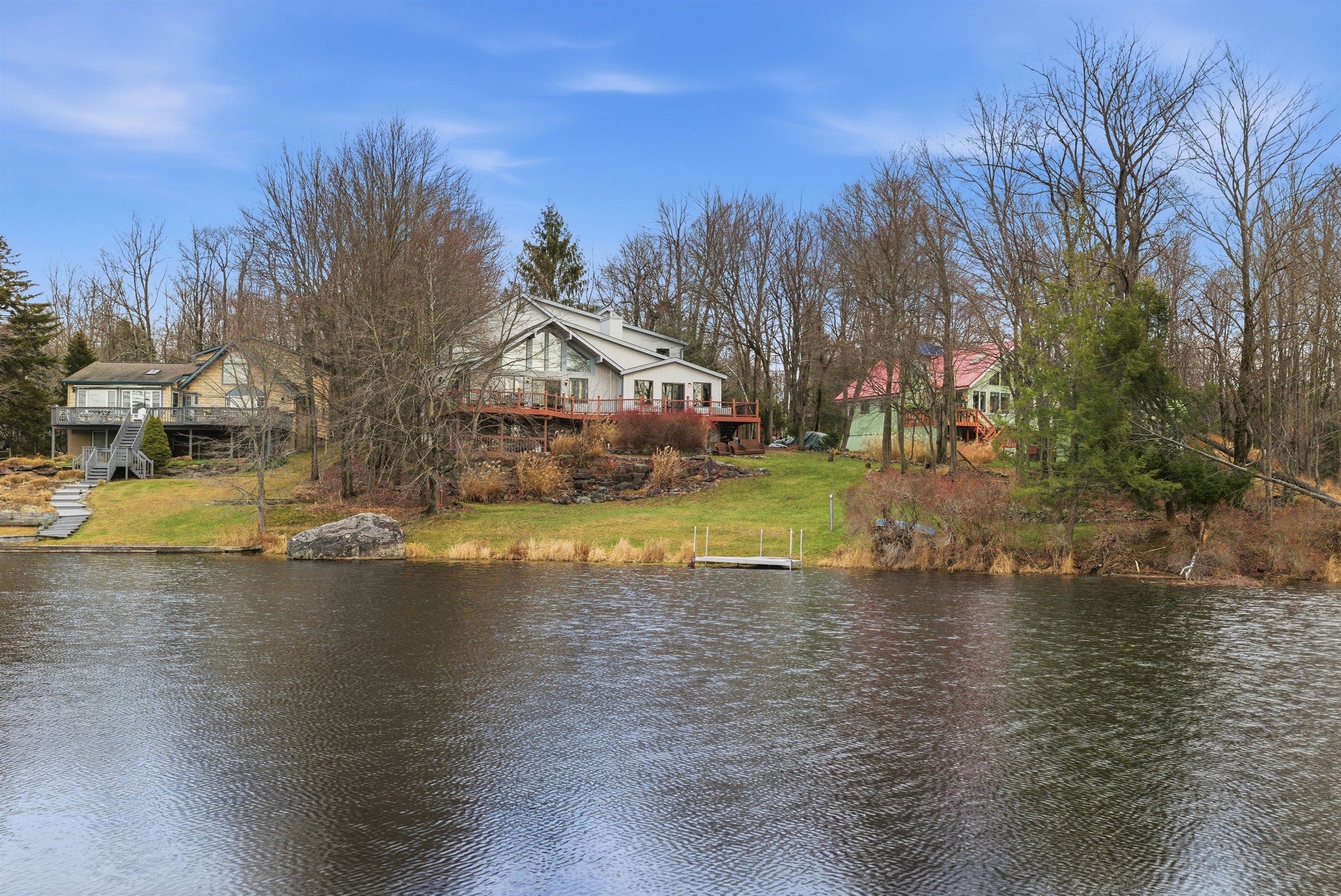 View of the house from the Island complex