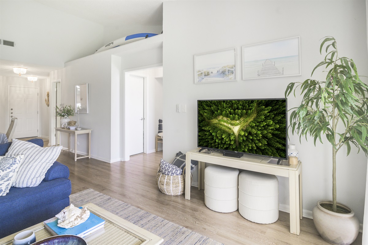 Spacious and sunlit, the living room is ideal for unwinding, streaming your favorite shows, or enjoying quality time together.