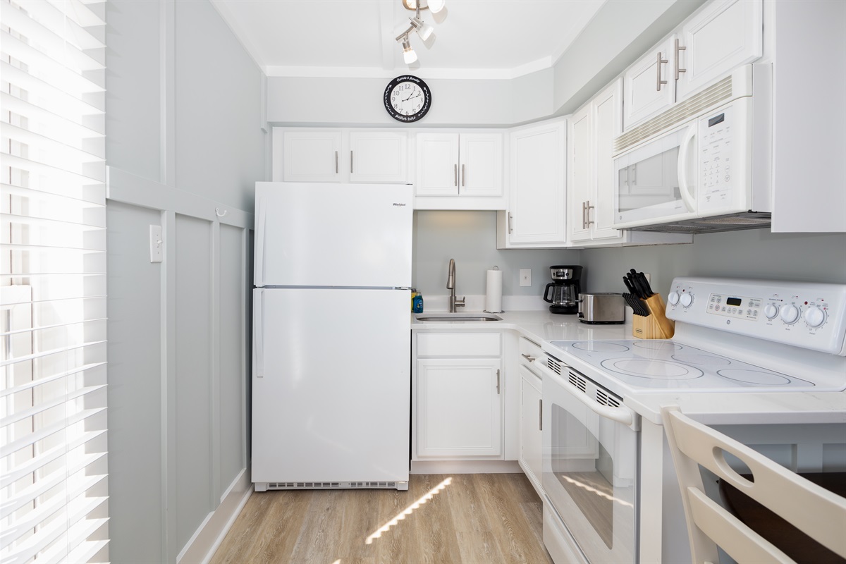 Open and clean kitchen