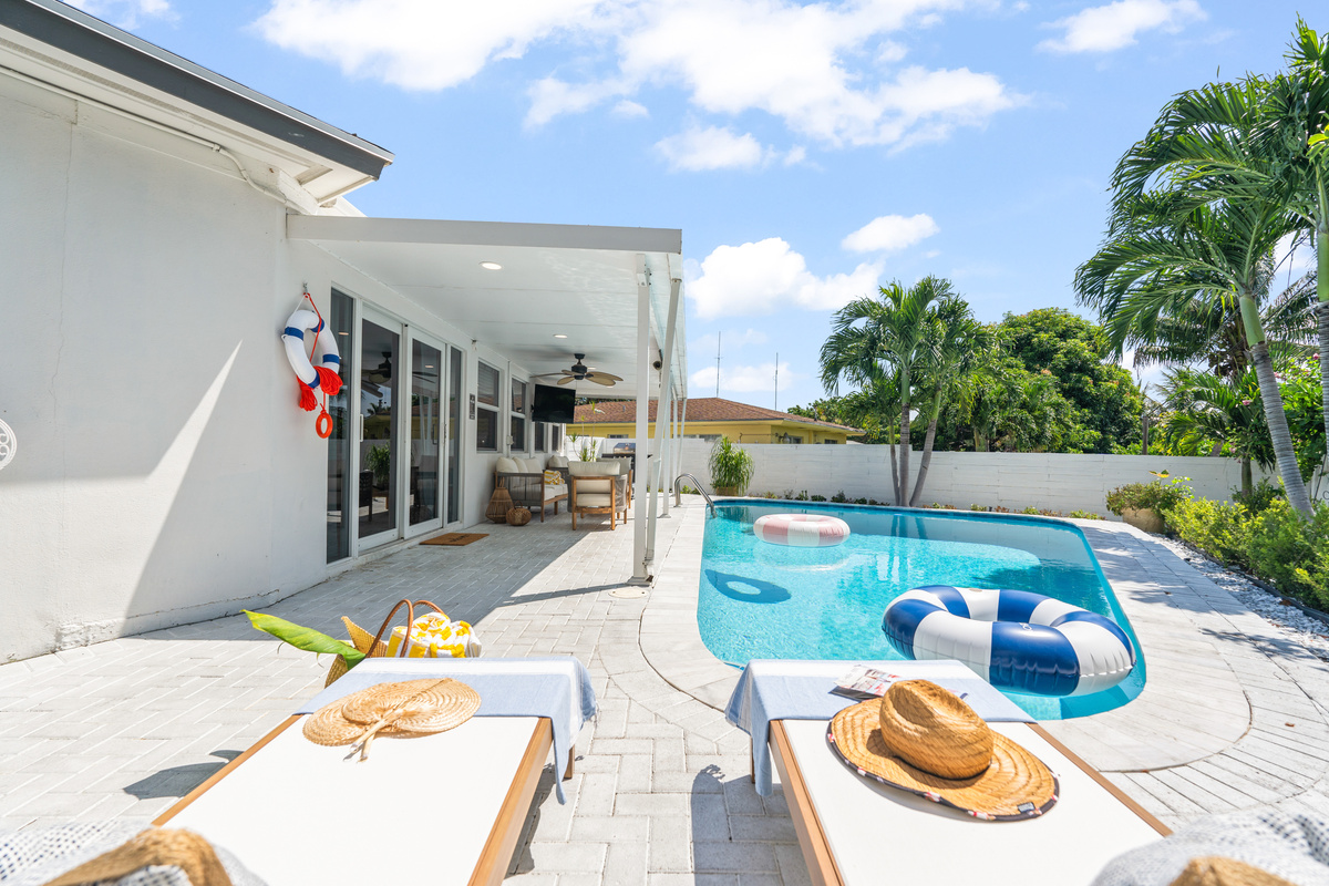 Poolside relaxation with plenty of room to unwind