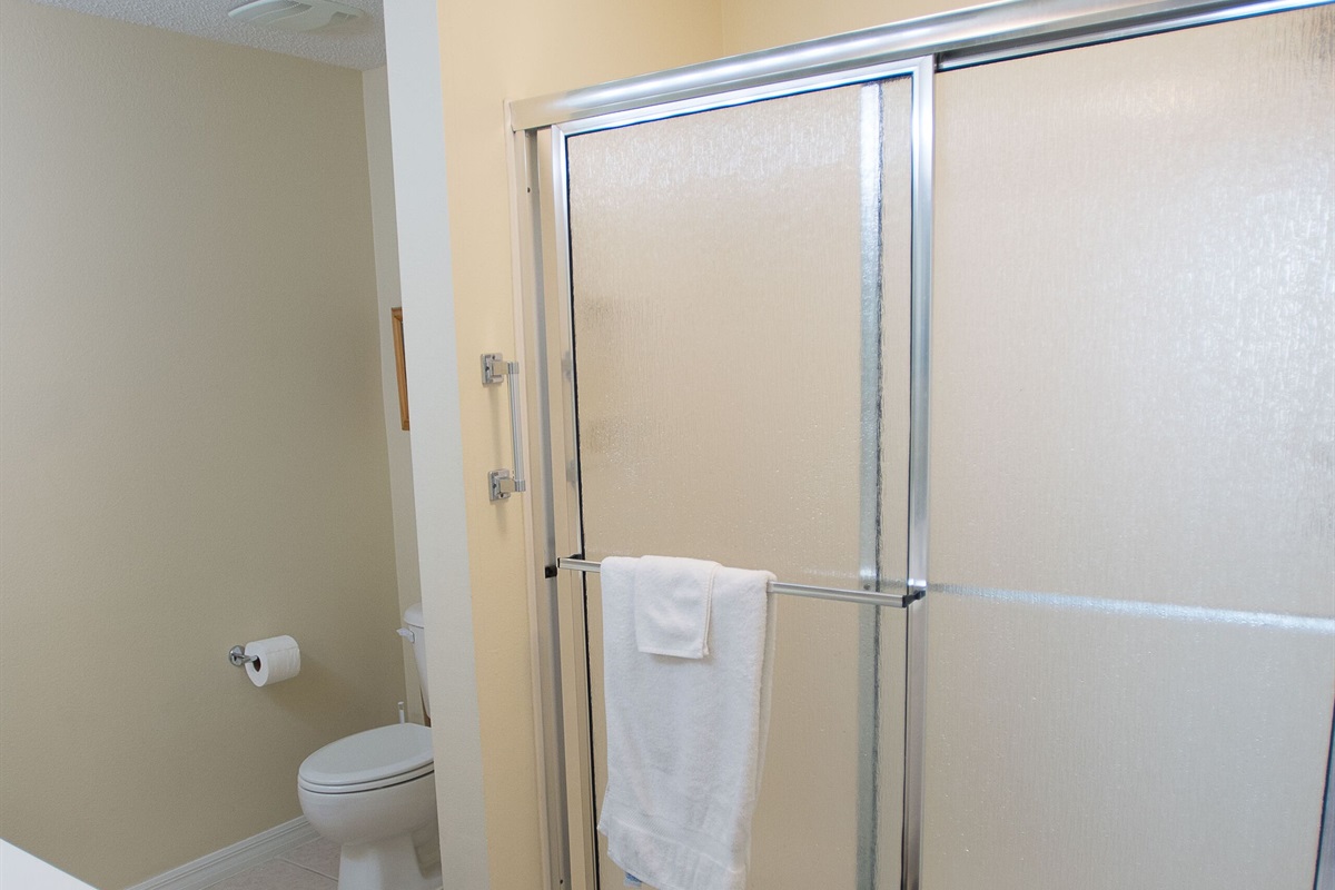 Master Bathroom has walk in shower