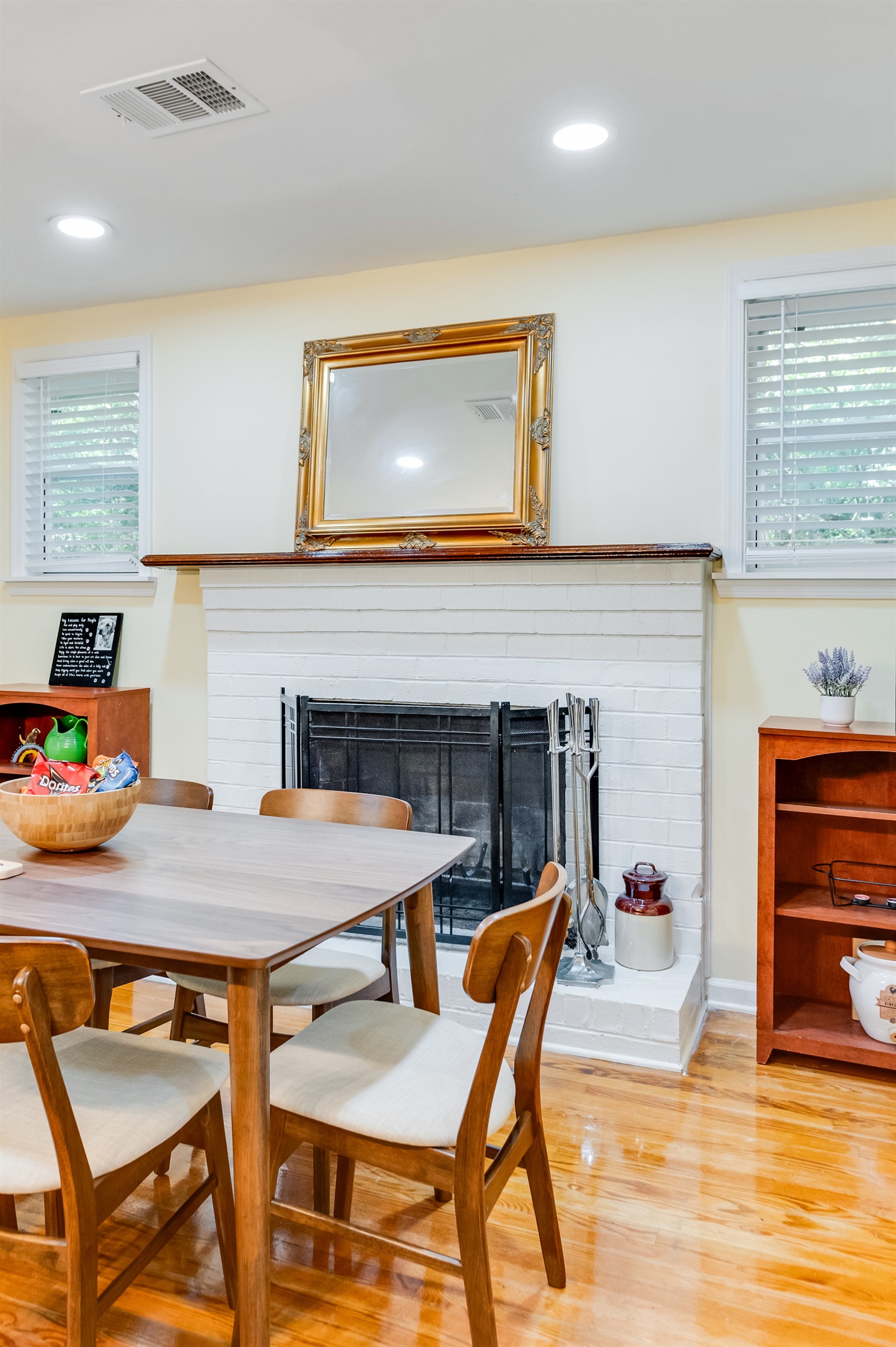 Dining Room: Gather around a stylish table beside the fireplace for memorable meals and moments!