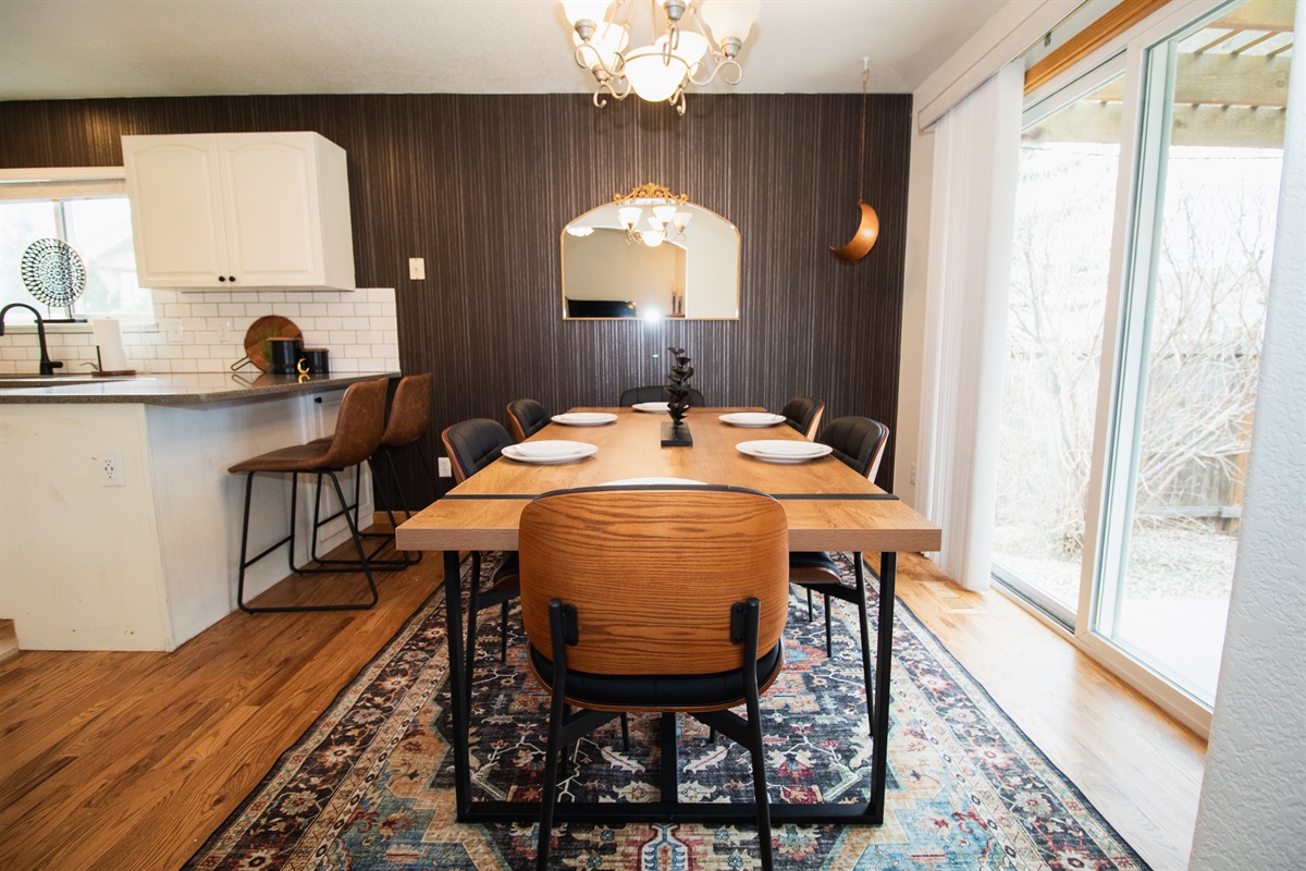 Enjoy morning coffee, holiday meals, and laughter in this beautiful dining space!