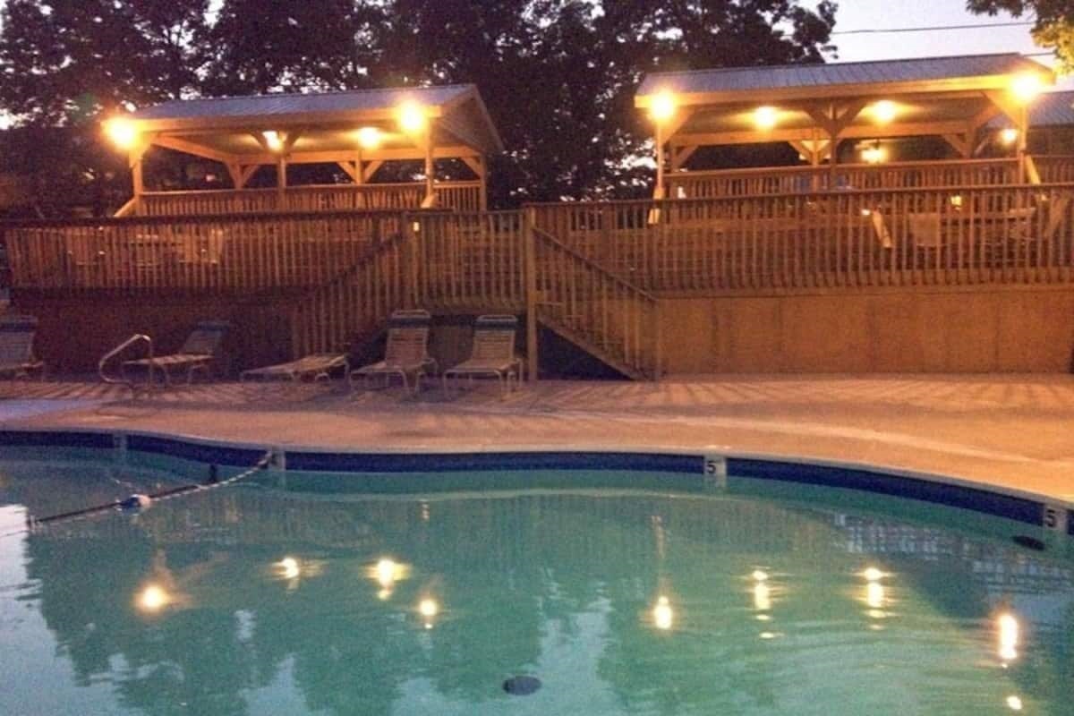 Larger public swimming pool short walk from Branson HideAway Townhouse