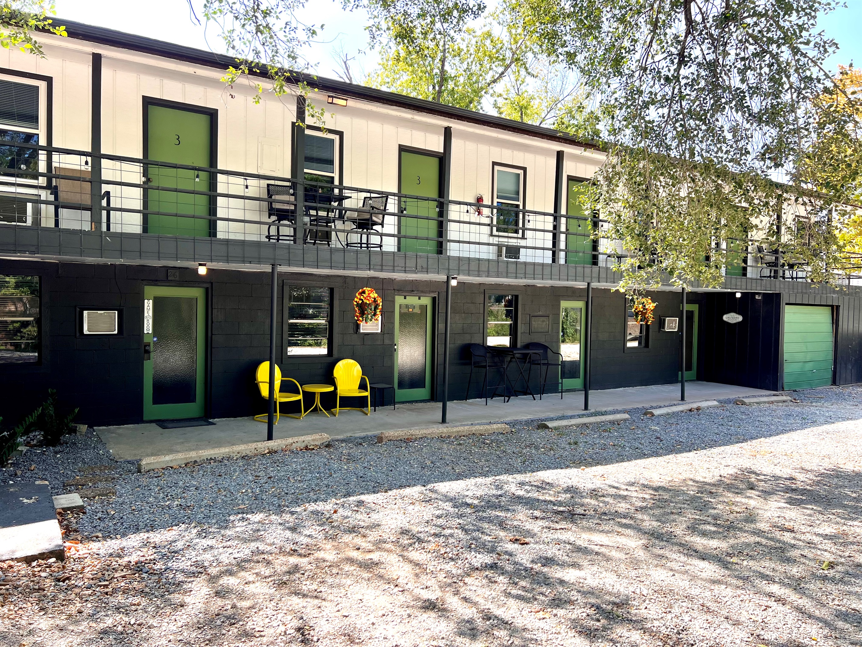 Basement area where game room and guest laundry are.