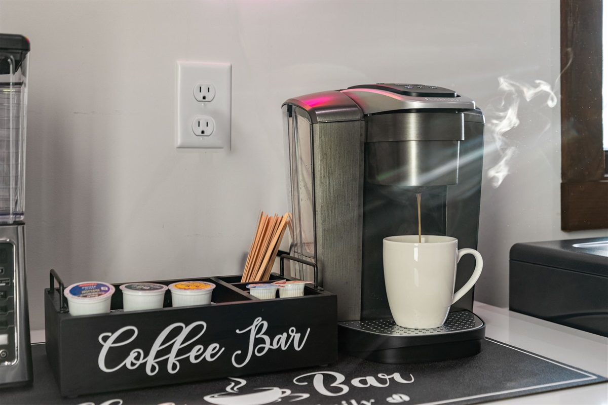 Your personal coffee bar, mountain edition.