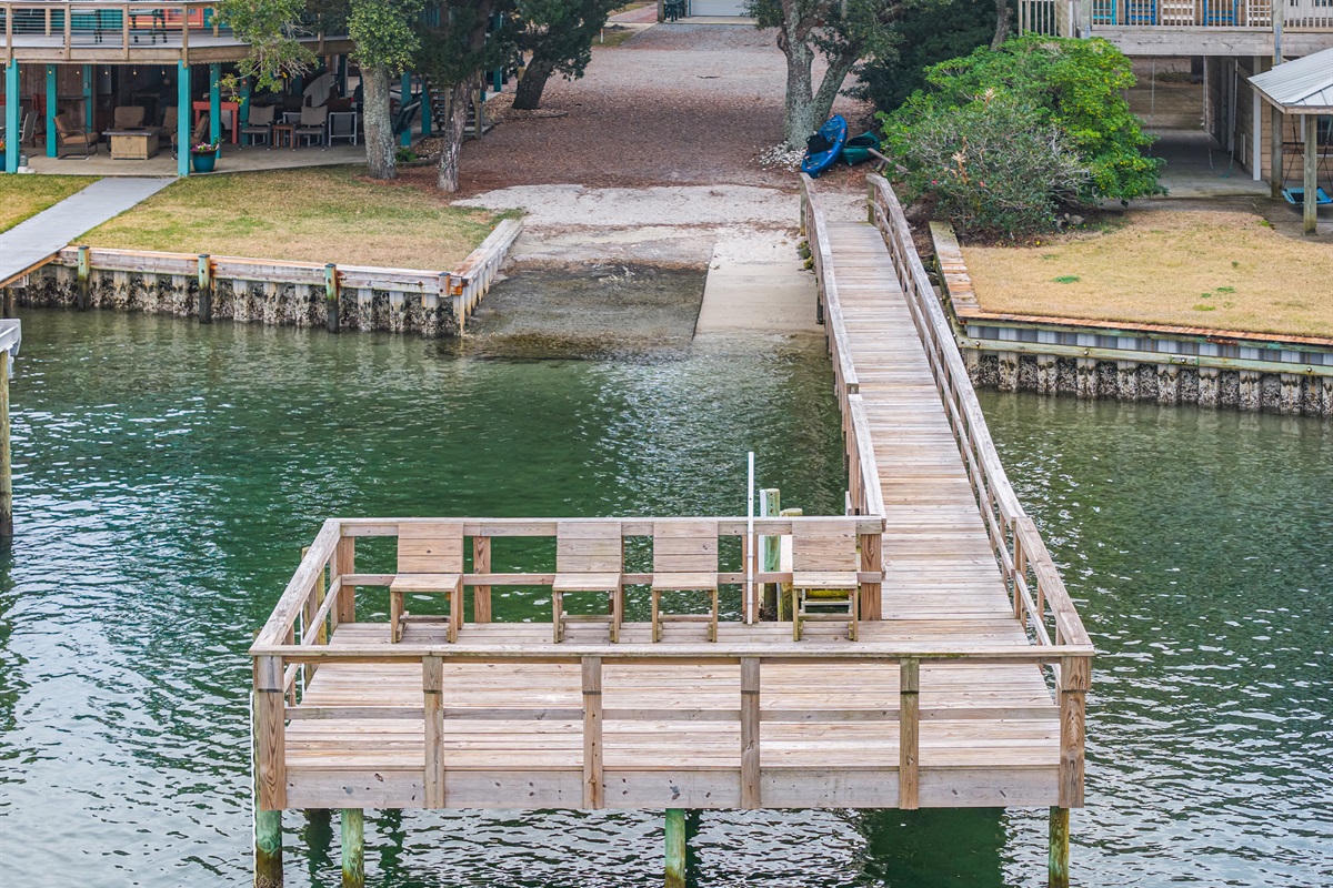 Neighborhood dock perfect for fishing, crabbing, or simply taking in the view