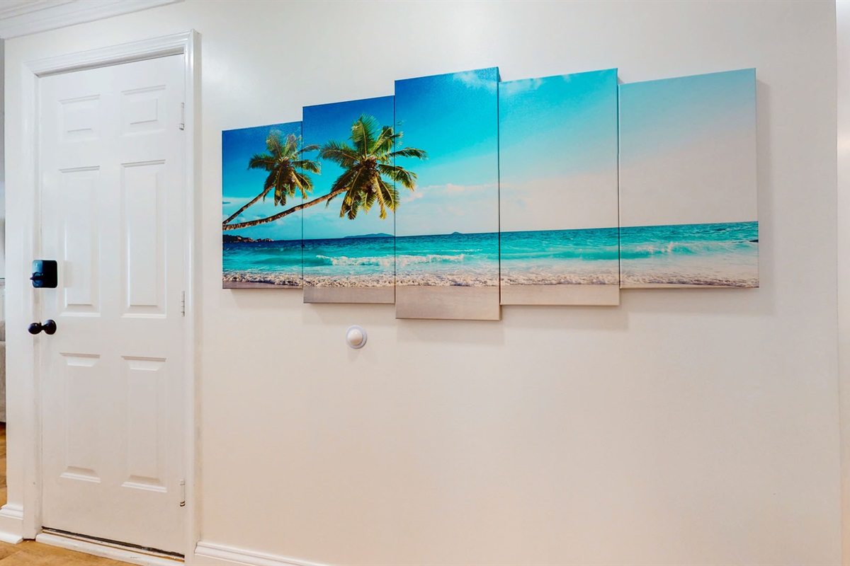 Beach decoration by the hallway