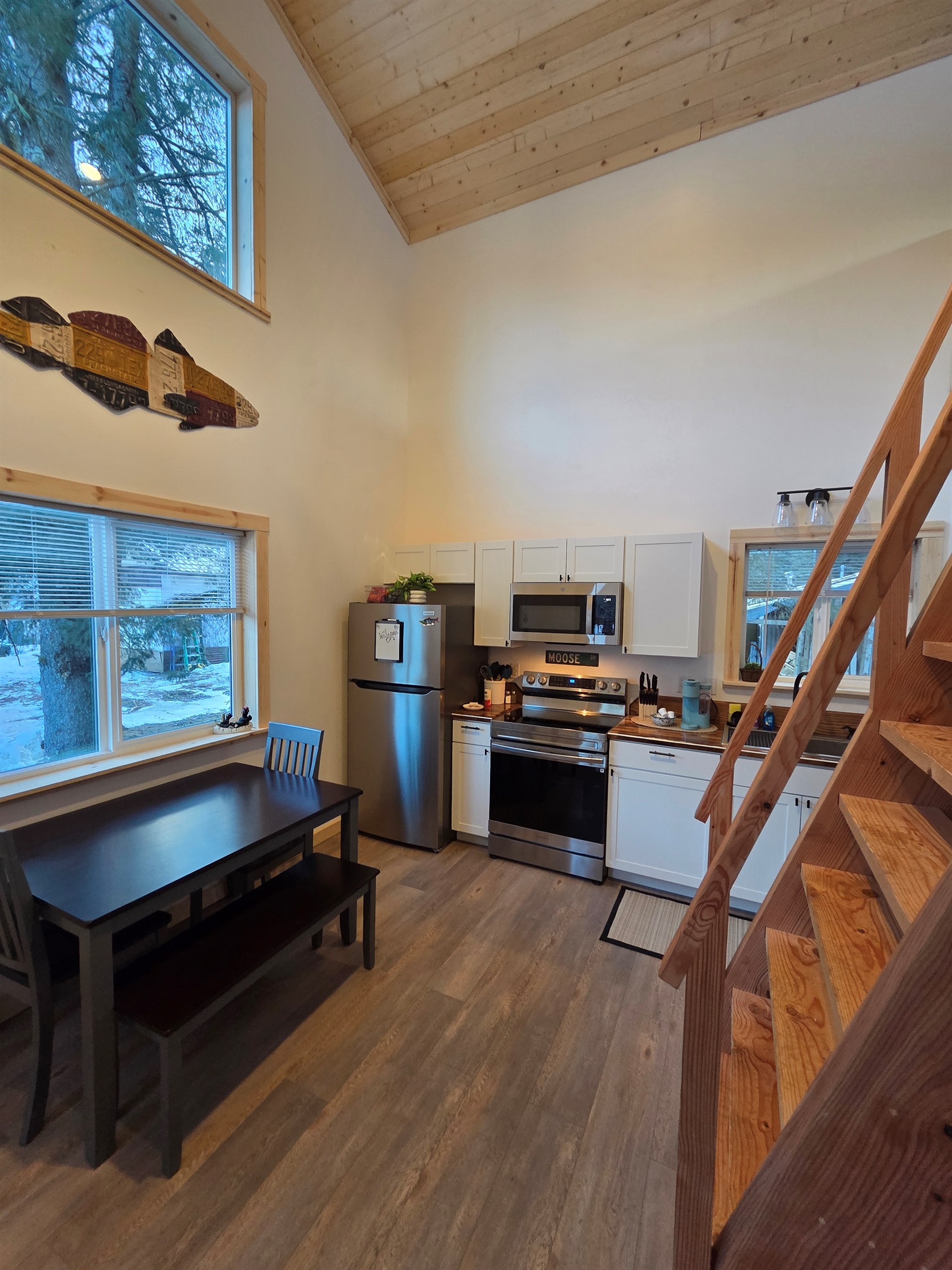 Kitchen and dining area
