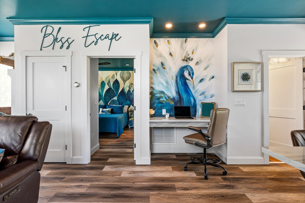 We hope you can leave your work behind, but if you can't, we have a dedicated workspace, comfortable office chair and Gig Internet to support you.
