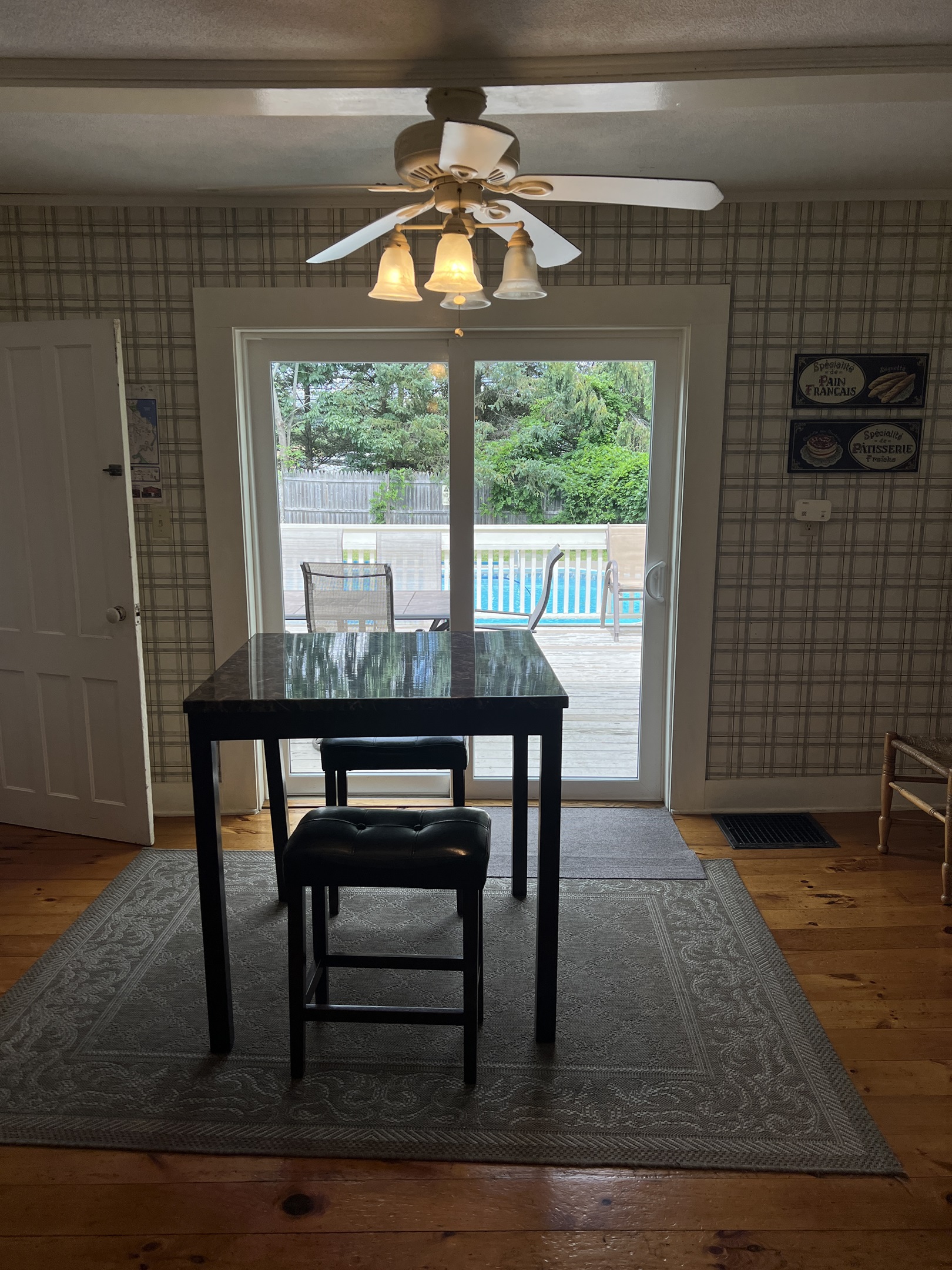 The Federal House Kitchen with extra seating.
