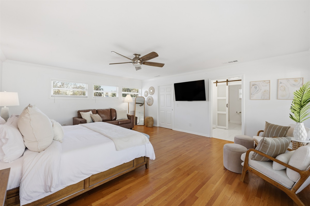 Primary suite retreat &mdash; oversized, bright, and designed for total relaxation