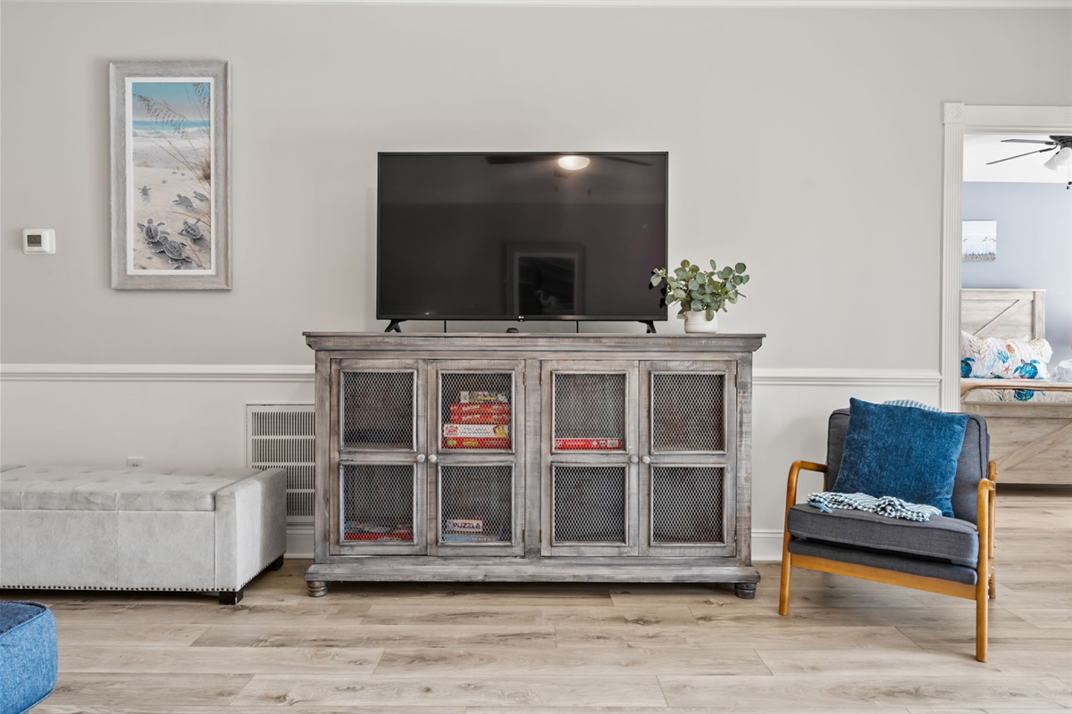 A sleek TV panel, blending style and functionality for a modern, immersive viewing experience.