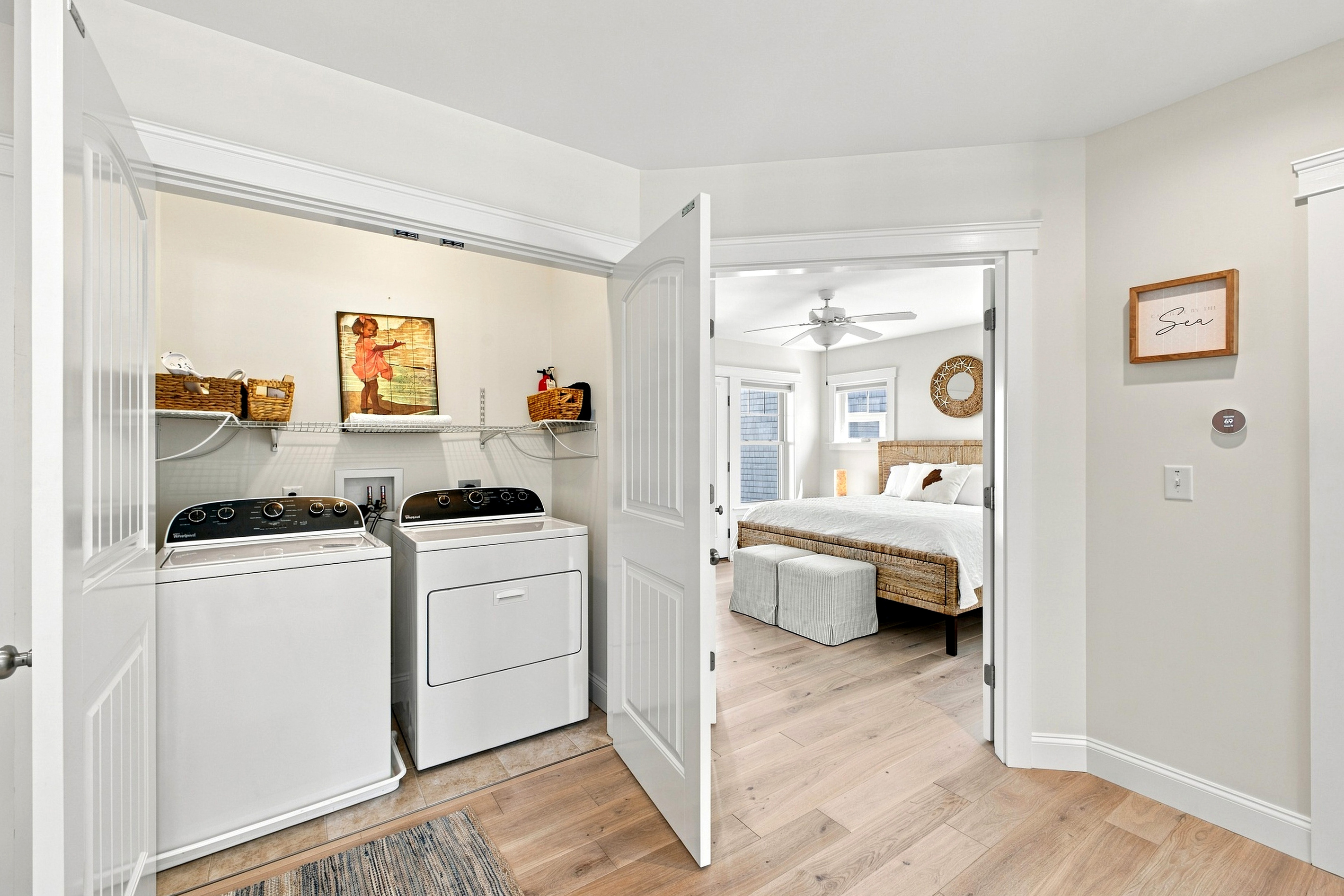 Convenient in-home laundry makes it easy to refresh clothes and beachwear throughout your stay.