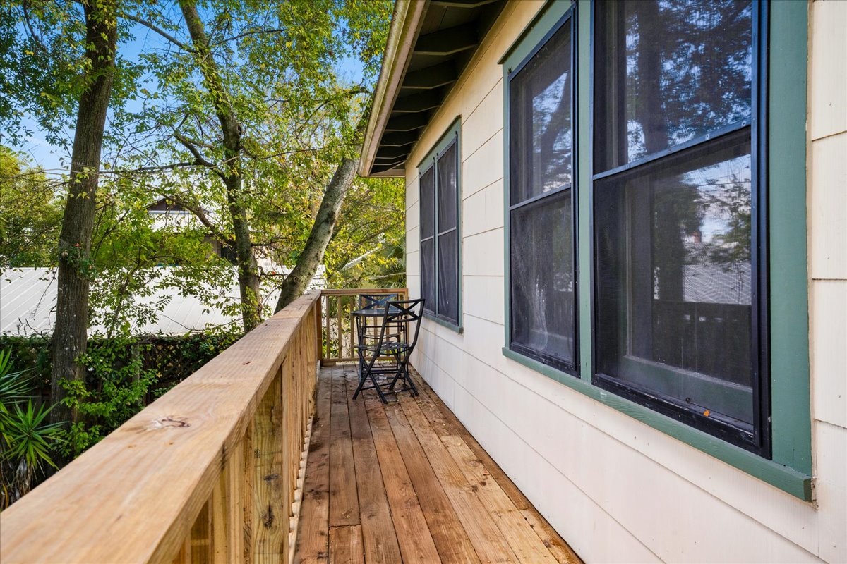 Seriously the best spot to chill outside with the tree shaded yard. Smell the lemon blossoms and watch the squirrels get after it. 