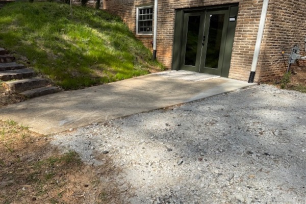 Dedicated entry to the private basement suite for convenient self check-in.