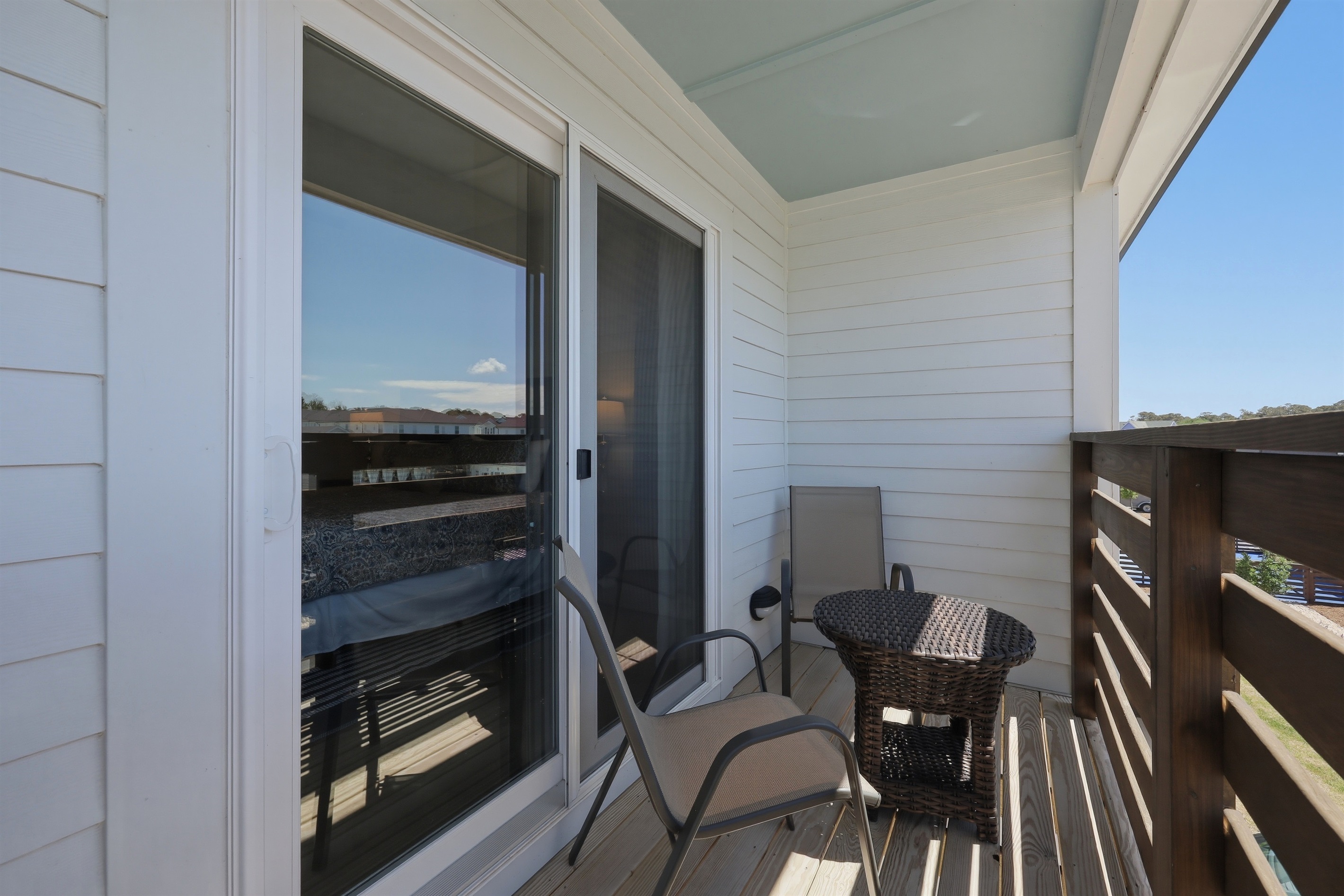 Private balcony access from the king bedroom perfect for morning coffee
