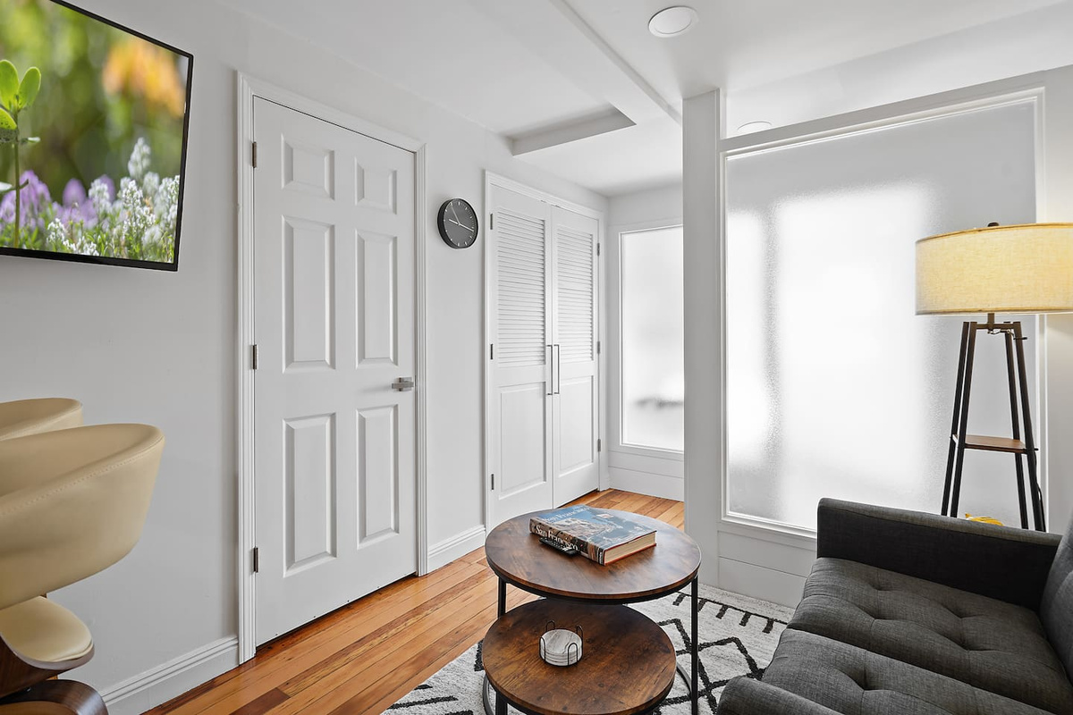 Living area with coffee table
