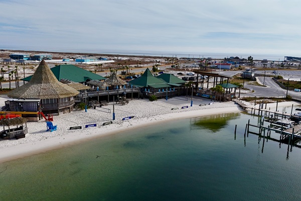 Juana's Pagoda's on Navarre Beach. Great for aqua sports, rentals, live music, and tasty eats