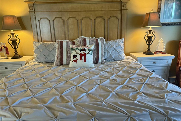 Primary Bedroom ~ Have a holly jolly Christmas.