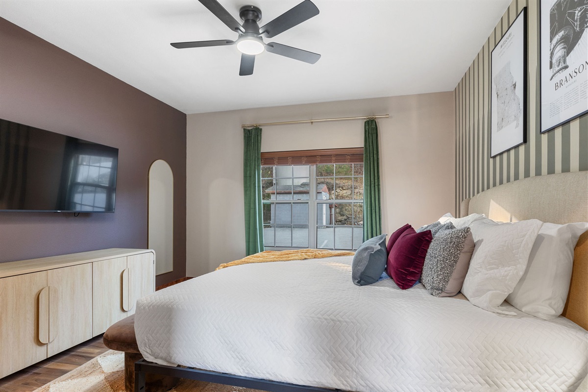 Main level King bedroom #2 w/ ensuite bath